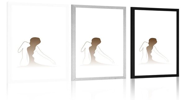 Plakat s paspartuom tajna ženskog tijela