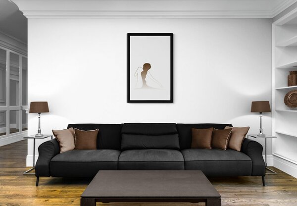 Plakat s paspartuom tajna ženskog tijela