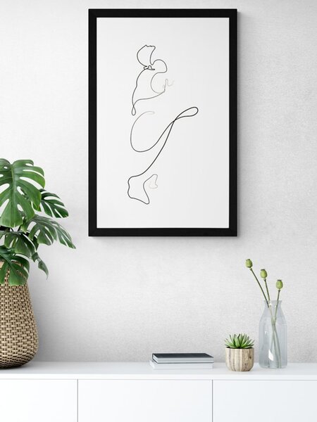 Plakat s paspartuom zanimljive linije