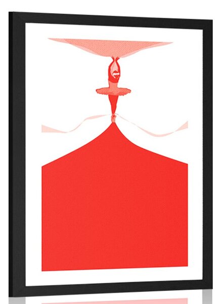 Plakat s paspartuom baletna predstava