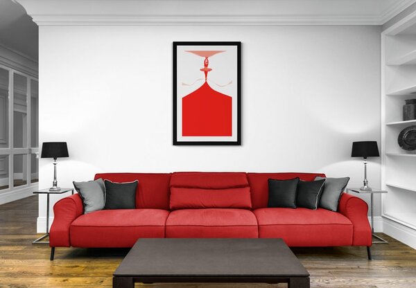 Plakat s paspartuom baletna predstava