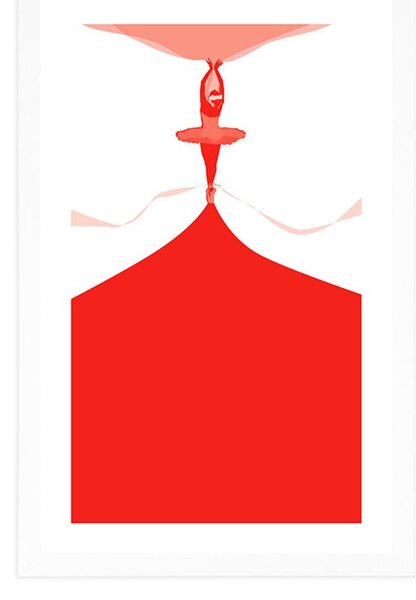 Plakat s paspartuom baletna predstava