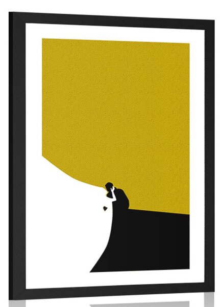 Plakat s paspartuom svadbeni ples