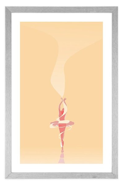 Plakat s paspartuom balerina