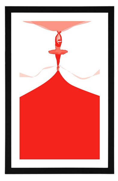 Plakat s paspartuom baletna predstava