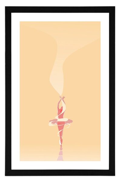 Plakat s paspartuom balerina