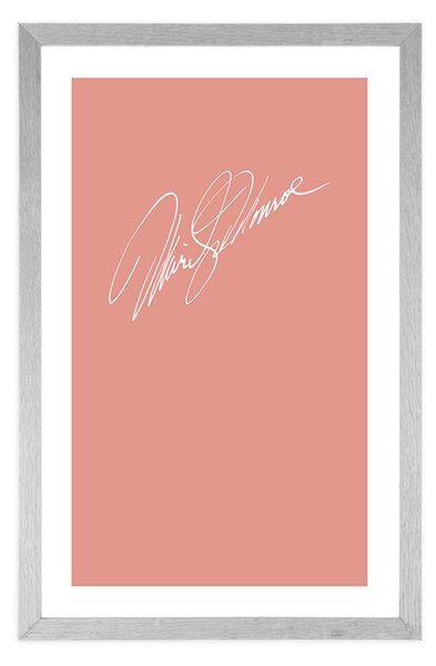 Plakat s paspartuom potpis Marylin Monroe