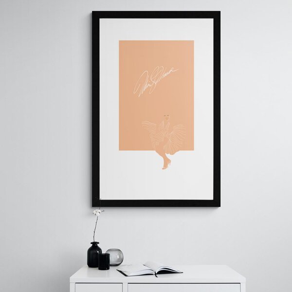 Plakat s paspartuom Marylin Monroe s potpisom