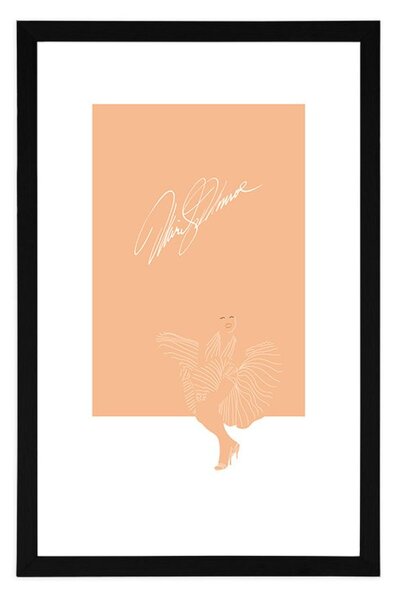 Plakat s paspartuom Marylin Monroe s potpisom
