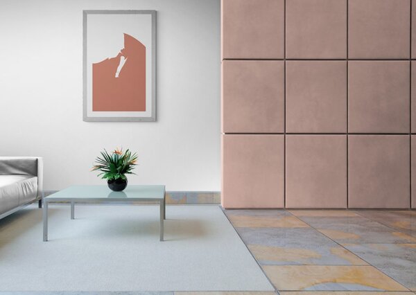 Plakat s paspartuom apstrakcija tajanstvenog plesa