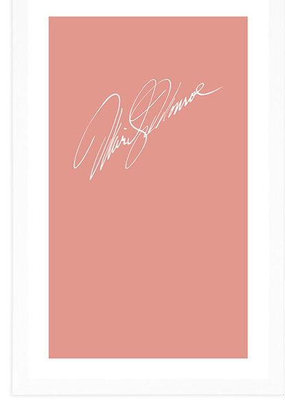 Plakat s paspartuom potpis Marylin Monroe