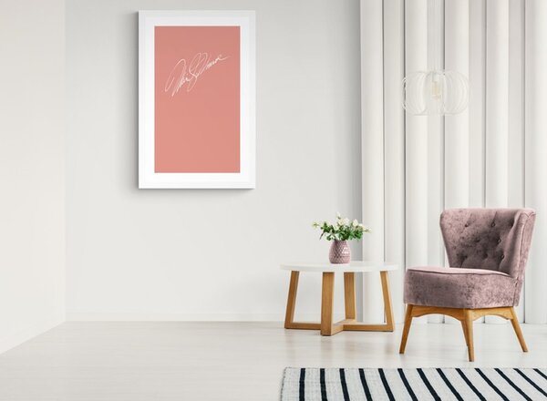 Plakat s paspartuom potpis Marylin Monroe