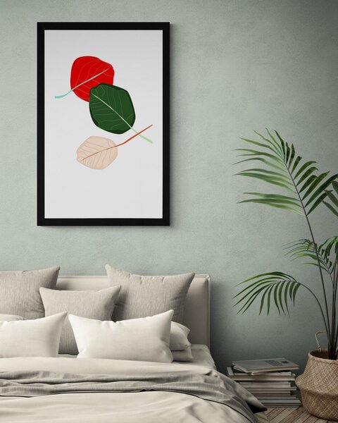 Plakat s paspartuom listovi puni boja