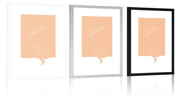 Plakat s paspartuom Marylin Monroe s potpisom