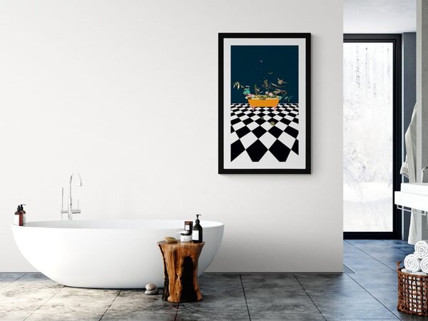 Plakat s paspartuom botanika puna mašte