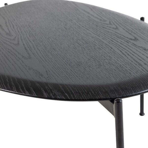 Crni stolić za kavu 67x92 cm Kota – WOOOD