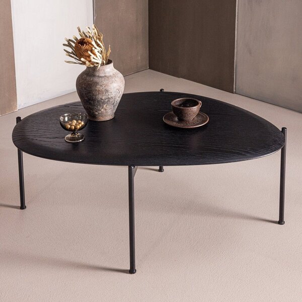 Crni stolić za kavu 67x92 cm Kota – WOOOD