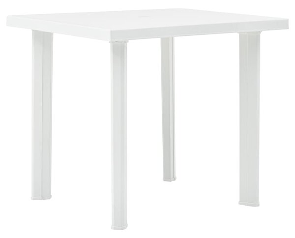 VidaXL Vrtni stol bijeli 80 x 75 x 72 cm plastični