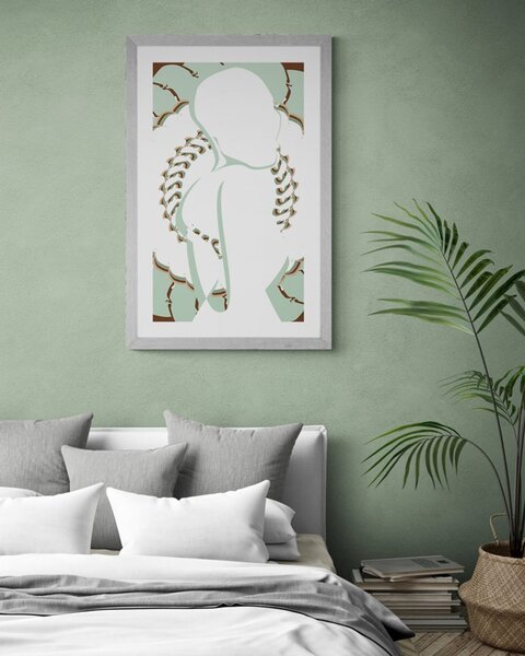 Plakat s paspartuom tajna ženske ljepote