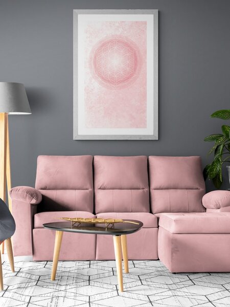 Plakat s paspartuom Mandala u suptilnim tonovima