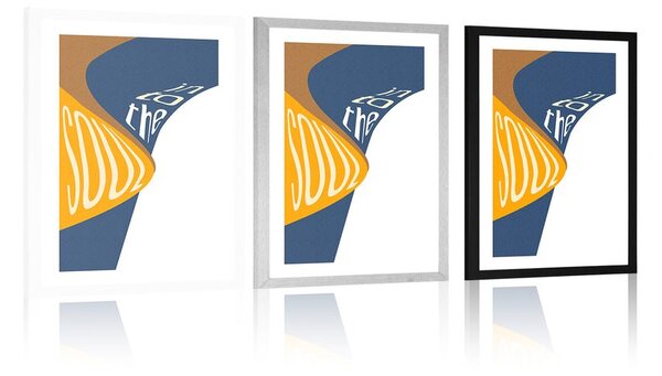 Plakat s paspartuom i natpisom - Into the soul