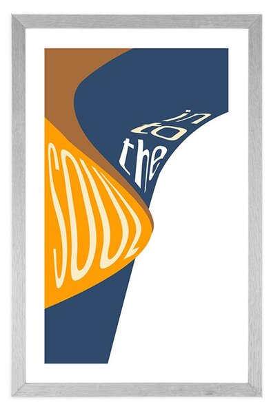 Plakat s paspartuom i natpisom - Into the soul
