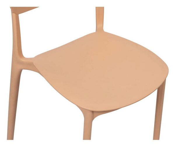 Plastična vrtna stolica boja breskve Hébé – Bonami Essentials