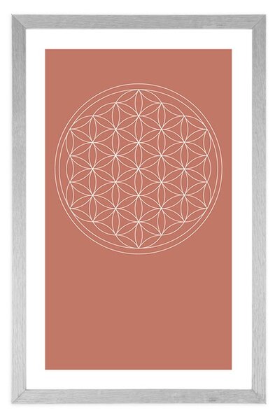 Plakat s paspartuom prekrasna Mandala