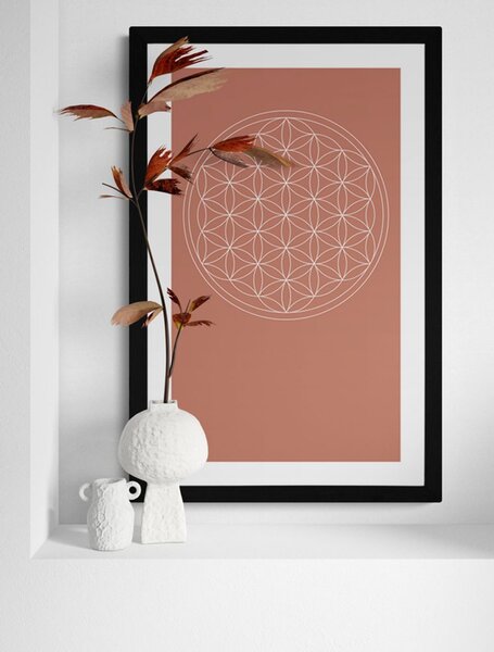 Plakat s paspartuom prekrasna Mandala