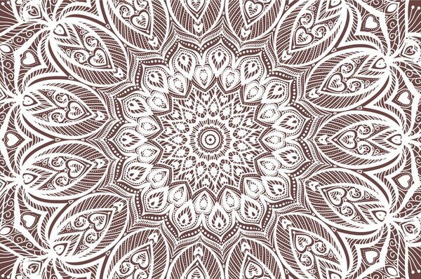Tapeta Mandala harmonije na smeđoj pozadini