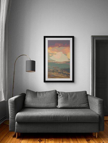 Plakat s paspartuom sjajna priroda