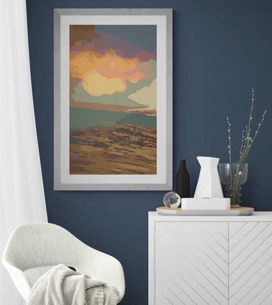 Plakat s paspartuom ljepote prirode