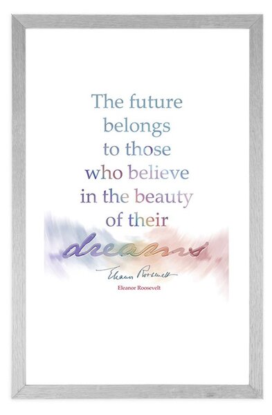 Plakat s paspartuom i motivacijskim citatom - Eleanor Roosevelt