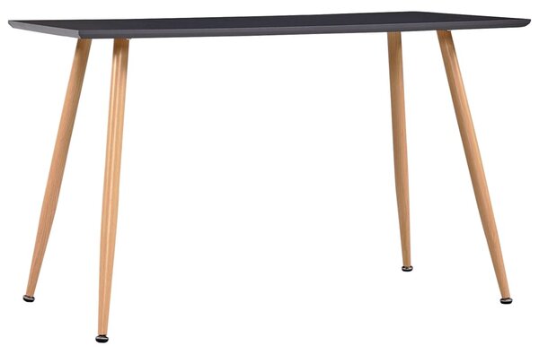 VidaXL Blagovaonski stol sivi i boja hrasta 120 x 60 x 74 cm MDF