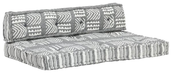 VidaXL Jastuk za paletni kauč sivi od tkanine s patchworkom