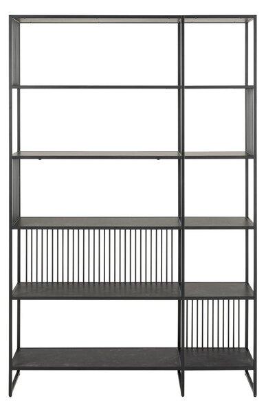Crna biblioteka 120x185x35 cm Strington – Actona