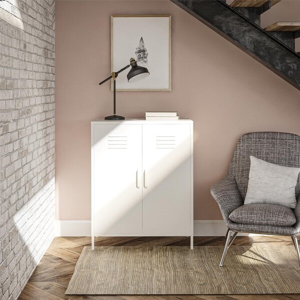 Bijeli metalni ormarić 40x102x80 cm Mission District – Støraa