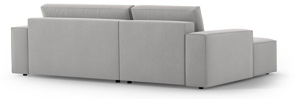 Svijetlo siva sklopiva kutna garnitura (s lijevim kutom) Jodie – Micadoni Home