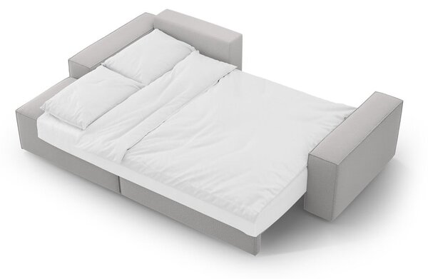 Svijetlo siva sklopiva kutna garnitura (s lijevim kutom) Jodie – Micadoni Home