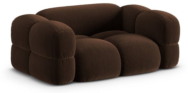 Tamno smeđa baršunasti sofa 180 cm Loretto – Cosmopolitan Design