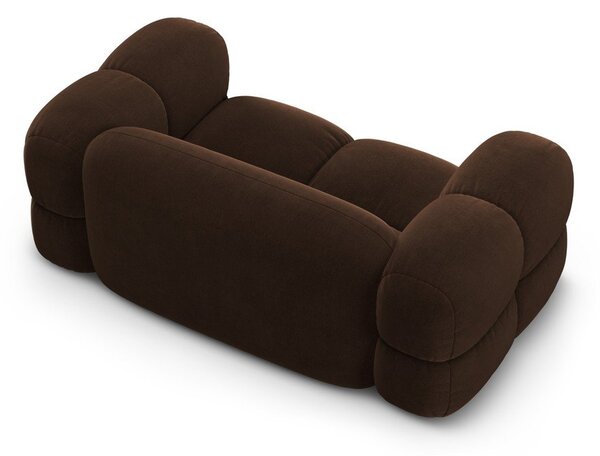 Tamno smeđa baršunasti sofa 180 cm Loretto – Cosmopolitan Design