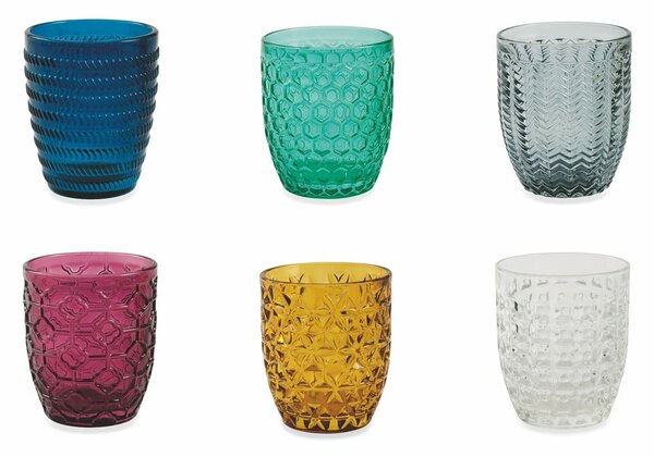 Set s 6 čaša u različitim bojama Villa d´Este Geometrie, 240 ml