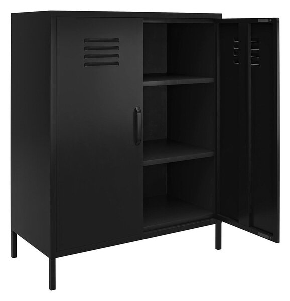 Crni metalni ormarić 40x102x80 cm Mission District – Støraa