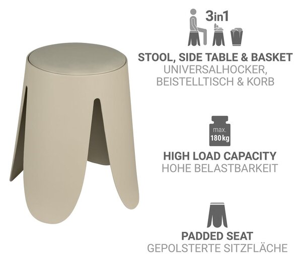 Bež plastični sklopivi stolac Comiso – Wenko