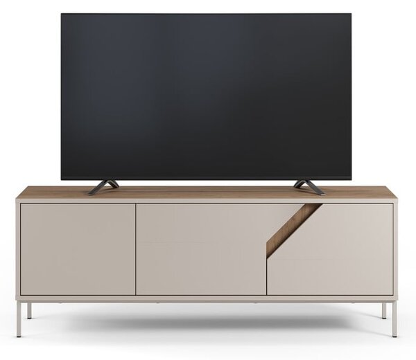 Krem/u prirodnoj boji komoda u dekoru hrasta 150x55x35 cm Lilou – Marckeric
