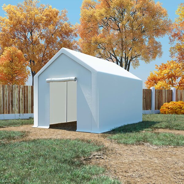 VidaXL Skladišni šator od PE-a 3 x 6 m bijeli