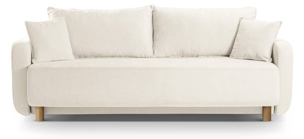 Krem sklopiva/s prostorom za odlaganje sofa 231 cm Elen – Micadoni