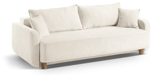 Krem sklopiva/s prostorom za odlaganje sofa 231 cm Elen – Micadoni