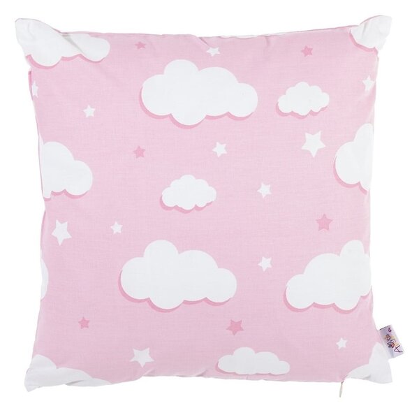 Ružičasta pamučna navlaka za jastuk Mike & Co. NEW YORK Skies, 35 x 35 cm