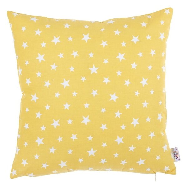 Žuta pamučna navlaka za jastuk Mike & Co. NEW YORK Rujo, 35 x 35 cm